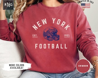 New York Football Shirt, Giant Football Gameday Sweatshirt, Giant Football Crewneck, New York Sports Apparel, Retro Giant Football Fan Gift
