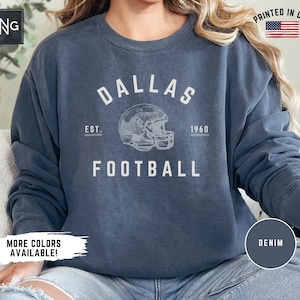 Dallas Football Shirt, Cowboy Football Gameday Sweatshirt, Dallas Football Crewneck, Dallas Sports Apparel, Cowboy Football Fan Gift Idea