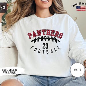 Custom Football Team Crewneck, Football Gameday Sweatshirt, Custom Football Number Shirt, Gameday Mom Football Crewneck, Custom Team Gear