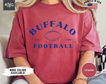 Buffalo Football Shirt, Bill Football Shirt, Buffalo Football Apparel, Buffalo Sports Apparel, Retro Bill Football Gift, Bill Fan Apparel