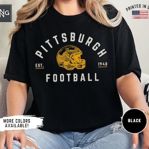 Pittsburgh Football Shirt, Steeler Football Gameday Shirt, Pittsburgh Football Apparel, Pittsburgh Sports Apparel, Retro Steeler Football