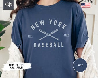 New York Baseball Shirt, Yankee Baseball Gameday Shirt, Retro Yankee Baseball Shirt, New York Sports Apparel, Yankee Baseball Fan Gift Idea