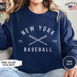 New York Baseball Sweatshirt, Yankees Baseball Sweatshirt, Retro Yankees Baseball Sweatshirt, New York Sports Fan Apparel, Yankees Gift