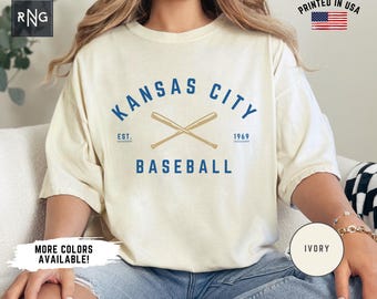 Kansas City Baseball Shirt, Royal Baseball Tshirt, Retro Royal Shirt, Kansas City Sports Apparel, Royal Baseball Fan Gift, Royal Apparel