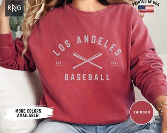 Los Angeles Baseball Sweatshirt, Angels Baseball Sweatshirt, Retro Angels Baseball Sweatshirt, LA Sports Fan Apparel, Angels Baseball Gift
