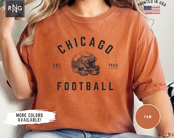 Chicago Football Shirt, Bear Football Gameday Shirt, Chicago Football Apparel, Chicago Sports Apparel, Retro Bear Football Fan Gift Idea
