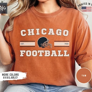 Chicago Football Shirt, Bear Football Gameday Shirt, Chicago Football Apparel, Bear Sports Apparel, Retro Chicago Football Fan Gift Idea