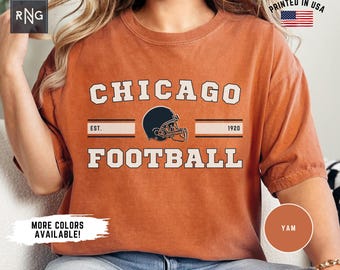 Chicago Football Shirt, Bear Football Gameday Shirt, Chicago Football Apparel, Bear Sports Apparel, Retro Chicago Football Fan Gift Idea