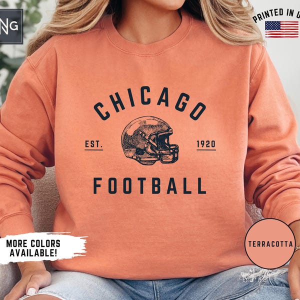 Chicago Football-sweater, Bear Football Gameday-sweatshirt, Chicago Football Crewneck, Chicago Sports Apparel, Retro Bear Football-cadeau