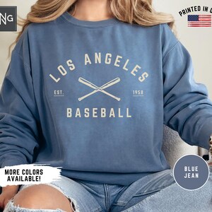 Los Angeles Baseball Sweatshirt, Retro Dodges Baseball Sweatshirt, Dodgers Baseball Sweatshirt, Dodgers Sports Fan Apparel, Los Angeles Gift