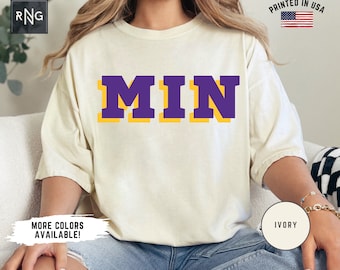 Minnesota Football Shirt, Vikings Football Shirt, Minnesota Football Apparel, Vikings Sports Apparel, Retro Minnesota Football Gift