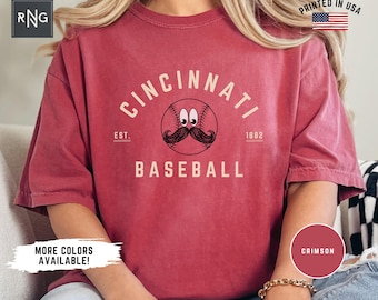 Cincinnati Baseball Shirt, Red Baseball Gameday Tshirt, Retro Cincinnati Baseball Tshirt, Cincy Sports Fan Gift Idea, Funny Sports Shirt