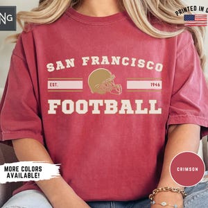 San Francisco Football Shirt, Trendy Gameday Football Shirt, San Francisco Football Apparel, Retro San Francisco Gameday Football Fan Gift