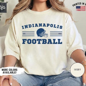 Indianapolis Football Shirt, Colt Football Shirt, Indianapolis Football Apparel, Indianapolis Sports Apparel, Retro Colt Football Gift