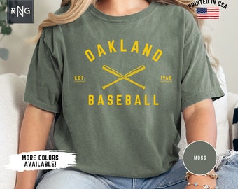 Oakland Baseball Shirt, Athletic Baseball Gameday Tshirt, Retro Oakland Baseball Shirt, Oakland Sports Apparel, Athletic Baseball Fan Gift