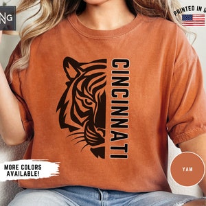 Cincinnati Football Shirt, Bengal Football Gameday Shirt, Cincinnati Football Apparel, Bengal Fan Gift Idea, Retro Cincinnati Football Gift