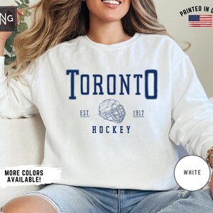 Toronto Hockey Shirt, Maple Leaf Hockey Sweatshirt, Toronto Hockey Spieltag Rundhalsausschnitt, Toronto Sportfan Bekleidung, Ahornblatt Fan Geschenkidee
