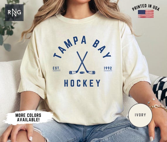 Tampa Bay Hockey Shirt, Trendy Gameday Hockey Shirt, Tampa Bay Hockey Fan Apparel, Florida Sports Apparel, Retro Hockey Shirt Gift Idea