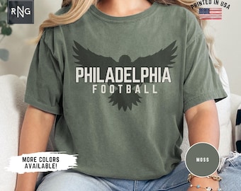 Philadelphia Football Shirt, Eagle Football Gameday Shirt, Philly Football Apparel, Eagle Sports Apparel, Retro Eagle Football Fan Gift Idea