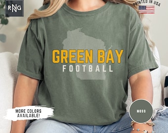 Green Bay voetbalshirt, Packers voetbalshirt, Green Bay voetbalkleding, Packers sportkleding, retro Green Bay voetbalcadeau