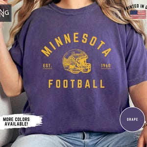 Minnesota Football Shirt, Viking Football Gameday Shirt, Minnesota Football Apparel, Viking Sports Apparel, Retro Minnesota Football Gift