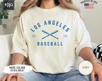 Los Angeles Baseball Shirt, Dodger Baseball Gameday Shirt, Retro Los Angeles Sports Apparel, Dodgers Baseball Fan Gift, LA Baseball Fan Gift
