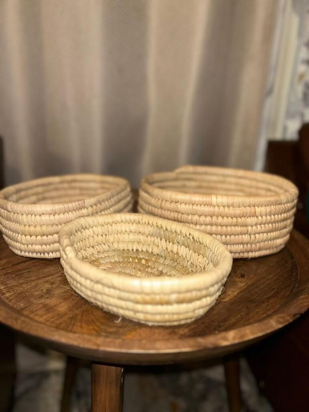 アフリカの手作りバスケット3個セット - Etsy 日本