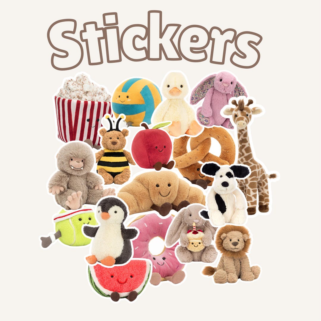 Jelly Cat Sticker Template - Downloadable Canva Best Seller Perfect for ...