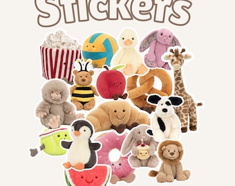 Jelly Cat Sticker Template - Downloadable Canva Best Seller Perfect for Parties - teddy sticker - cute poster designs