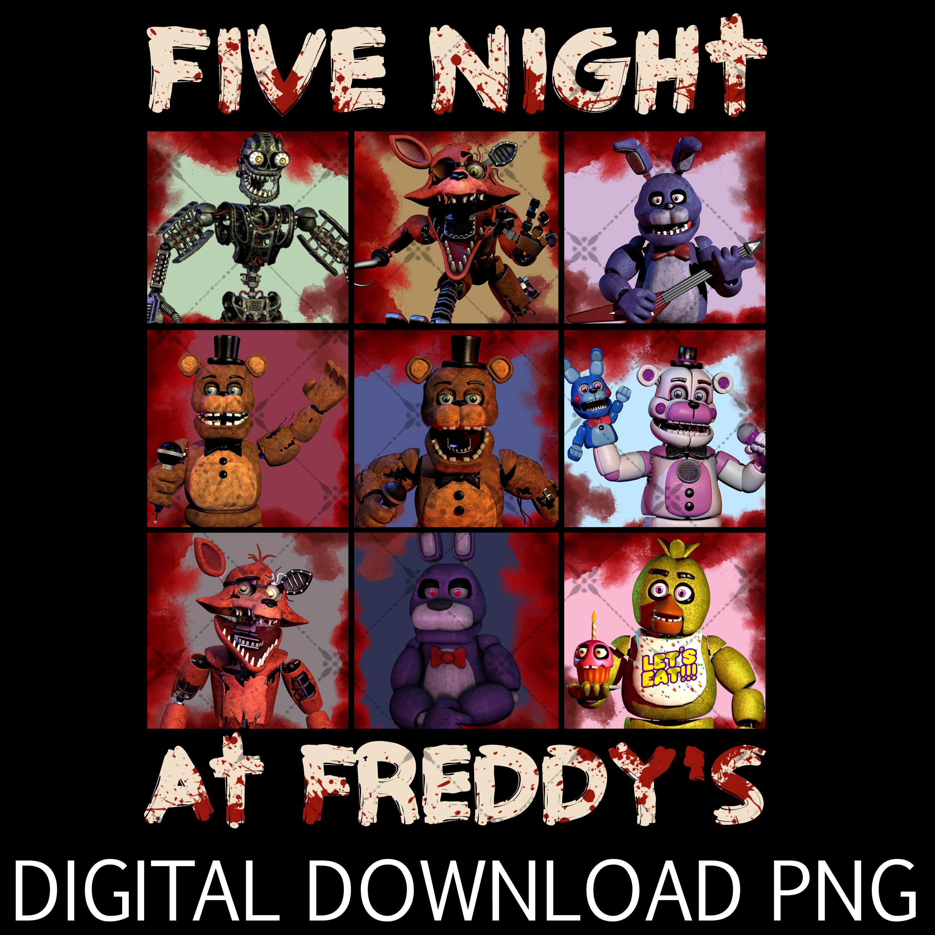 Five Nights at Freddy's Invitation Chalkboard - FNAF Birthday Party - 5  Nights at Freddy's Invite - 5 Nights Freddys Video Game Party 100817
