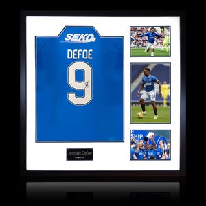 Camiseta Elite Frame del Rangers firmada por Jermain Defoe