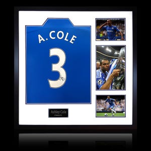 Ashley Cole firmó la camisa Chelsea Elite Frame