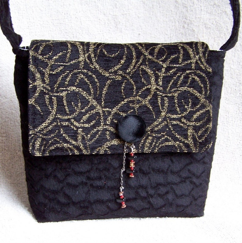 PDF Sewing Pattern Purse with 4 interchangeable flap designs image 4