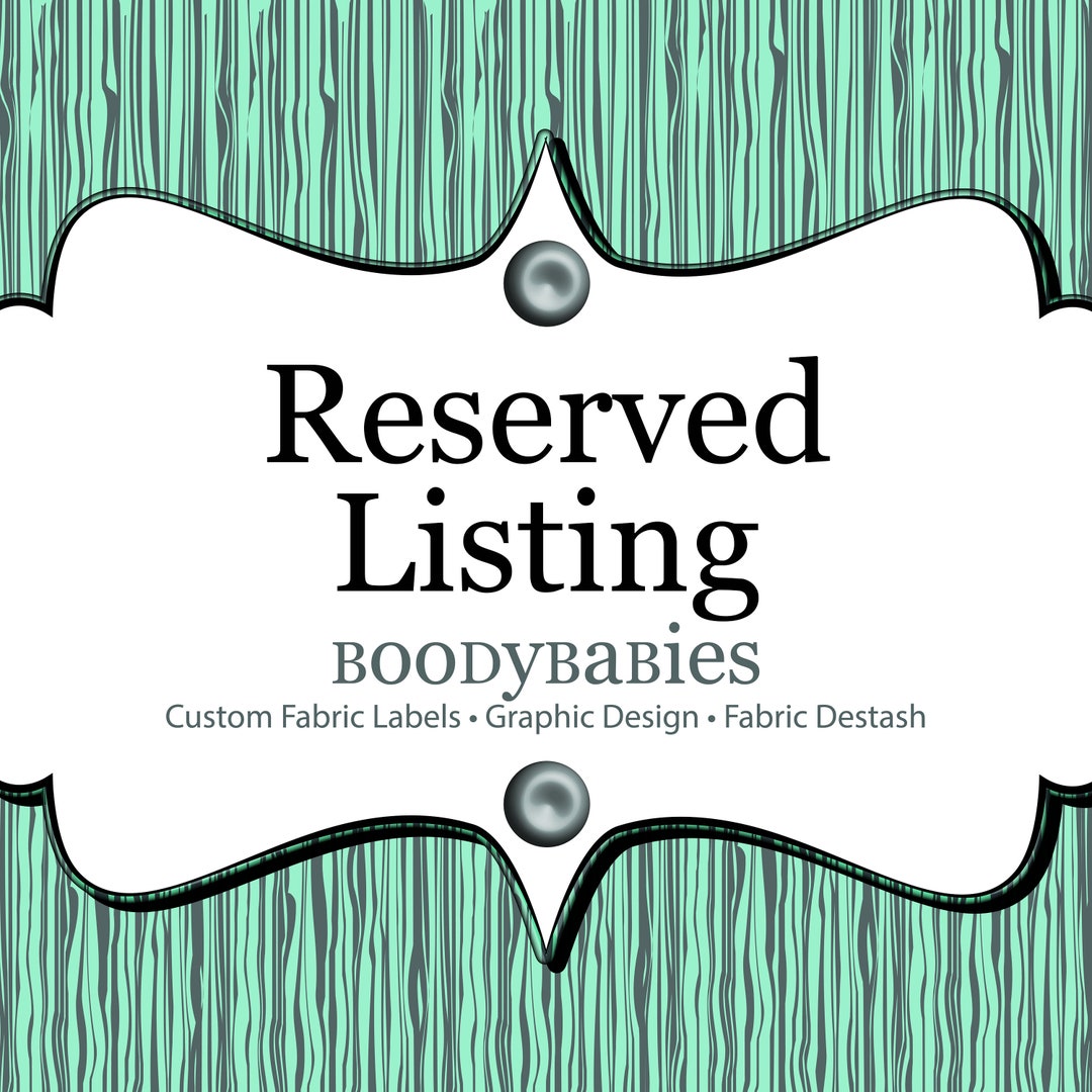 34 Sheets Fabric Ironon Labels 302.5x1.5, 41.5x1 Etsy