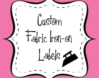 Custom Fabric Iron-On Labels: Full Color Printed on Cotton