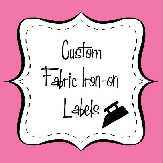 Custom Fabric Iron-On Labels: Full Color Printed on Cotton