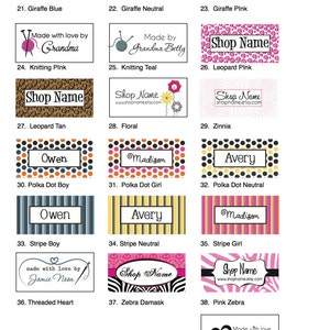 Custom Printed Fabric Sew-on Labels PLEASE CLICK Learn More About This Item for important product details. image 3
