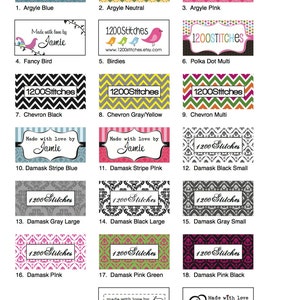 Custom Printed Fabric Sew-on Labels PLEASE CLICK Learn More About This Item for important product details. image 2