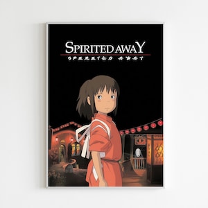 Spirited Away - dekoratives Poster - hohe Qualität - 300 dpi - Miyazaki - digitaler Download - A1, A2, A3, A4