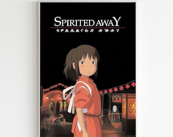Spirited Away - Decorative Poster - High Quality - 300 DPI - Miyazaki - Studio Ghibli - Digital Download - A1, A2, A3, A4
