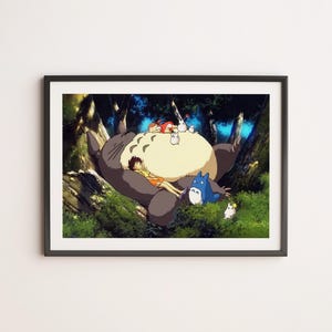 Mi vecino Totoro - cartel decorativo - alta calidad - 300 dpi - Miyazaki - descarga digital - A1, A2, A3, A4