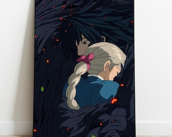 Howl's Moving Castle - Decorative Poster - High Quality - 300 DPI - Miyazaki - Studio Ghibli - Digital download - A1, A2, A3, A4