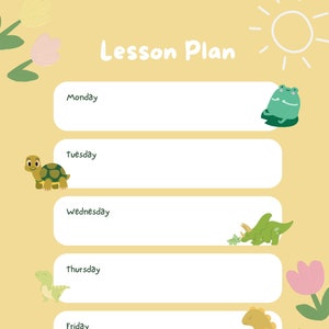 Homeschool Planner Lesson Plan, Teacher Lesson Plan, Lesson Plan