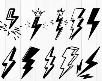 Lightning SVG Bundle, Thunder Svg, Lightning Bolt PNG Bundle, Flash ...