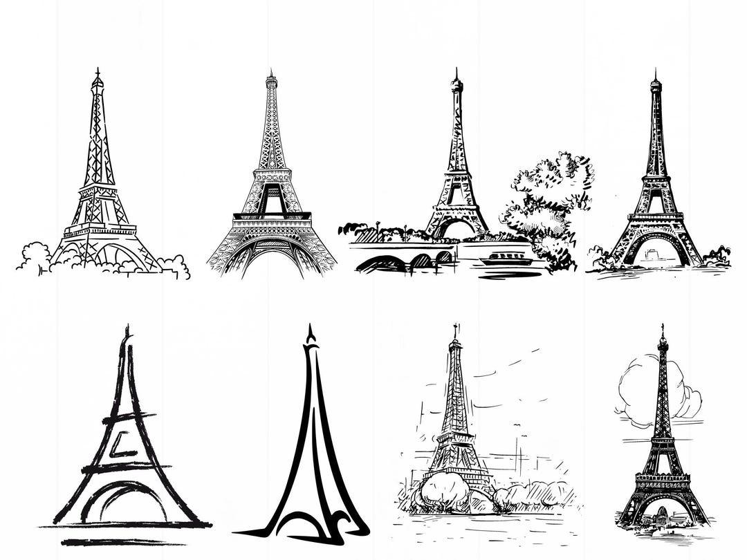 Paris Svg Bundle, Paris Png, Eiffel Tower Svg, Landmark Svg, Travel Svg