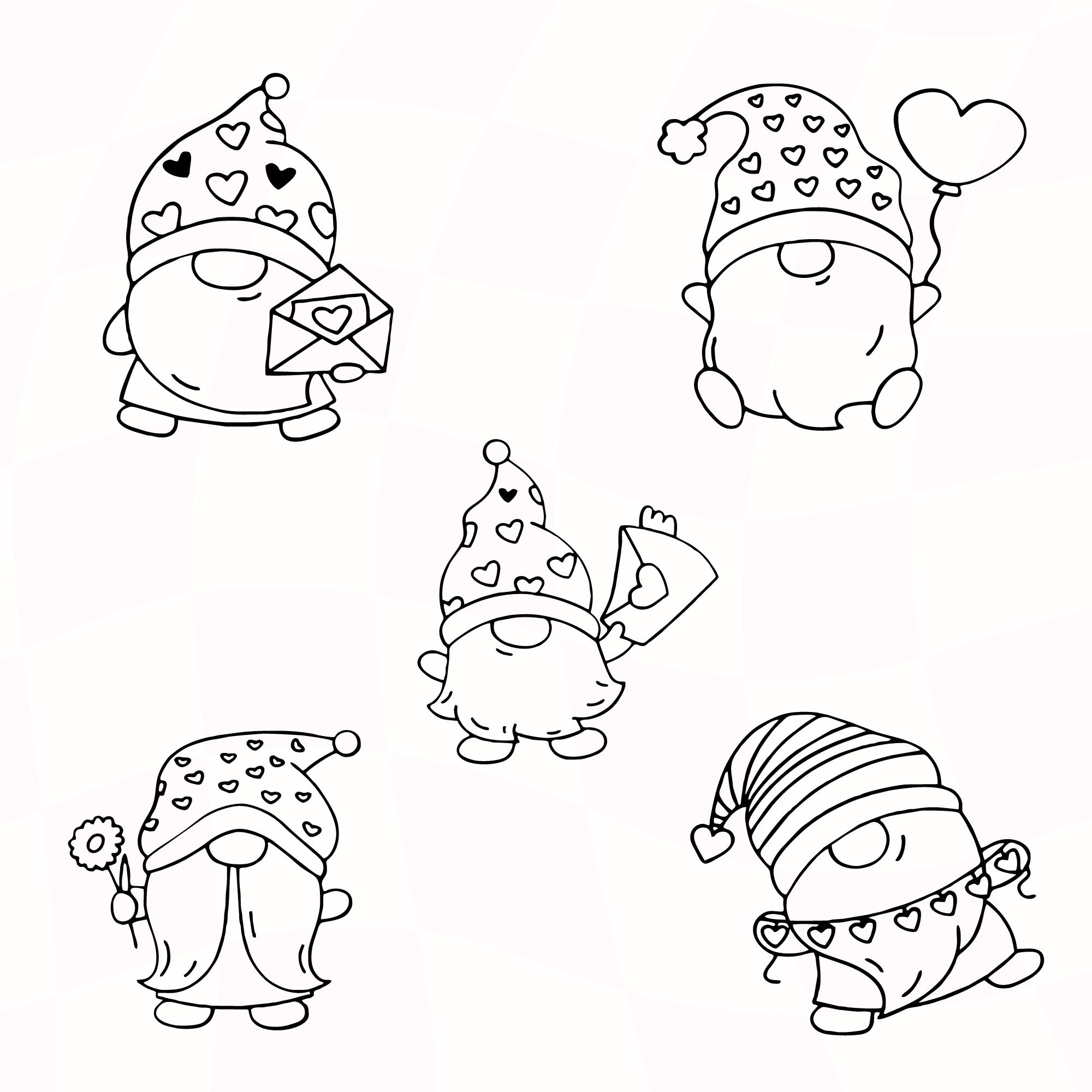 Gnome Svg Bundle, Christmas Gnome Clipart for Cricut, Gnome Silhouette ...