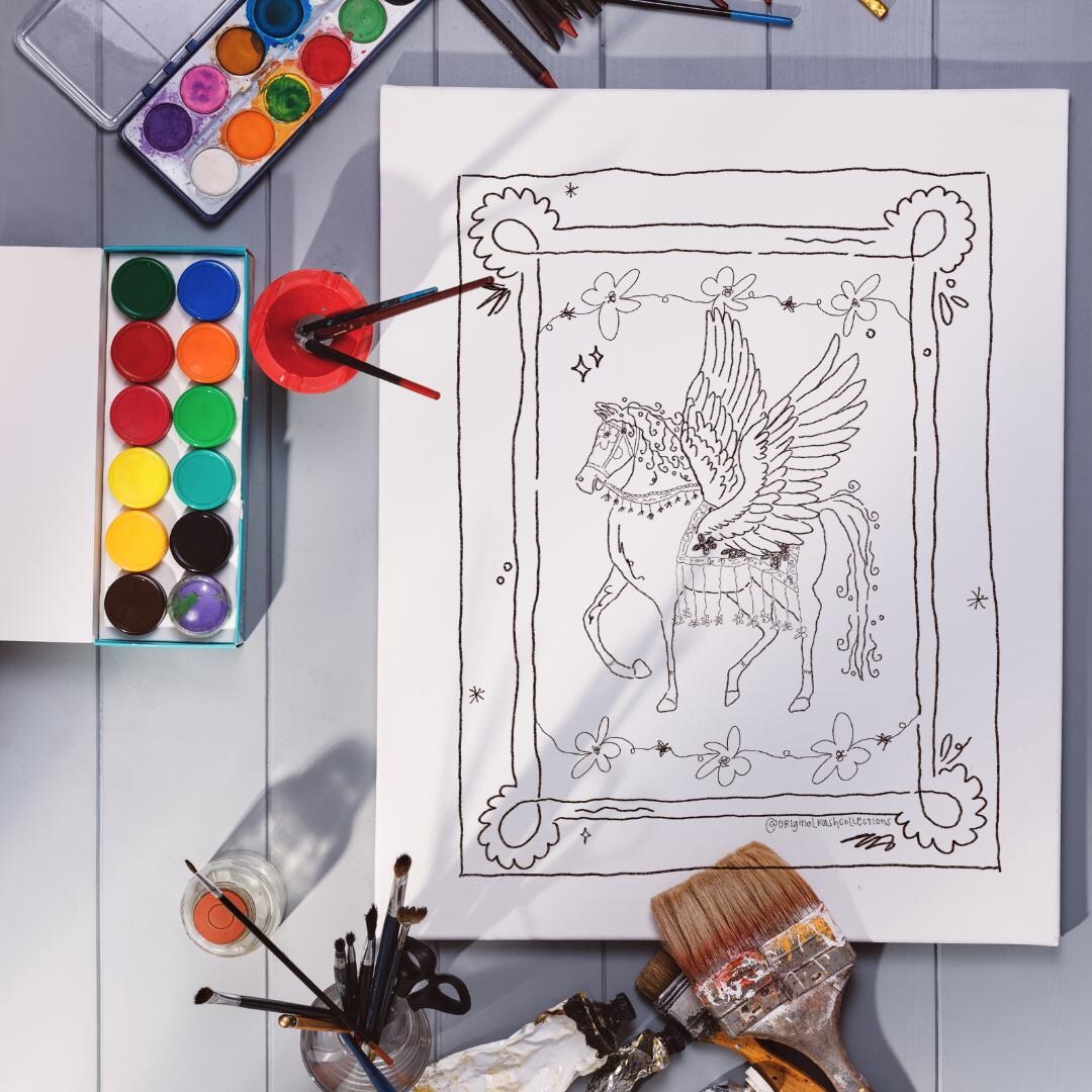 Pegasus Coloring Sheet Downloadable Coloring Page - Etsy