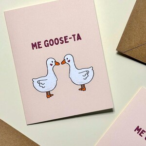Me Goose-ta Karte, süße Karte für Partner