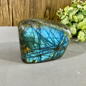 Flashy Labradorite Freeform, Crystal Ornaments, Stone Specimen, Energy Crystals, Home Decor