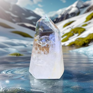 6&#39;&#39; Clear Quartz Obelisk, Crystal Tower, Crystal Point, Quartz Towers, Crystal Gift, Healing Gemstones